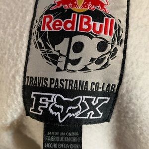 Fix brand Navy Blue pinstriped Red Bull zip hoodie.